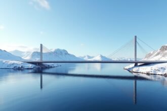 Tromsø-híd, a várost összekötő impozáns acélszerkezet