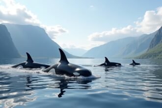 Bálnák és orkáknak Tromsø fjordjaiban a természet csodája