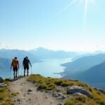 Két túrázó a Dalsnuten csúcsán, lenyűgöző kilátással