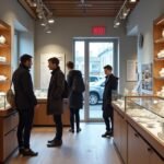 Látogatás a Figgjo porcelánboltban, Sandnes városában.