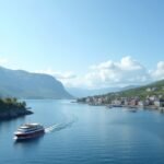 Hajóút Sandnes és Stavanger között a gyönyörű fjordokban
