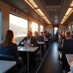 Kényelmes vonatút Stavangerből Sandnesbe gyönyörű kilátással