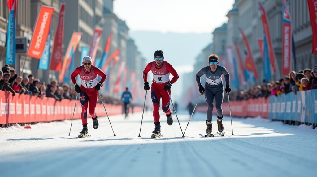 Síroller verseny résztvevői a Blink fesztiválon Sandnesben