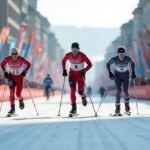 Síroller verseny résztvevői a Blink fesztiválon Sandnesben