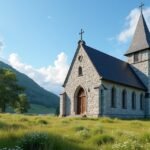 Sem templom romjai Tønsberg közelében, Norvégia.