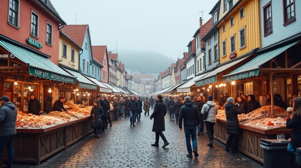 Bergen Halpiac, friss tengeri herkentyűk és helyi ízek