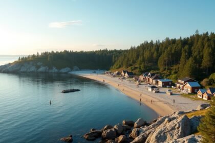 Tønsberg varázslatos Roar strandja naplementében