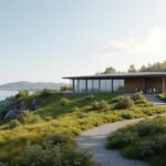 A Færder Nemzeti Park látogatóközpontja Tønsberg közelében.