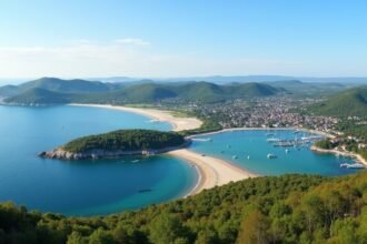 Gyönyörű tengerparti táj Tønsberg környékén, Tjøme szigetén.