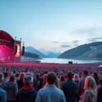 Tønsberg Slottsfjell Zenei Fesztivál élő koncert a természet lágy ölén