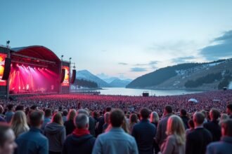 Tønsberg Slottsfjell Zenei Fesztivál élő koncert a természet lágy ölén