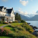 Refsnes Gods történelmi hotel Mosson, tengerparti panorámával