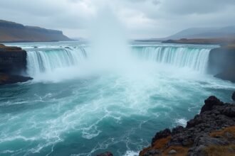 Látnivaló Bodø közelében, a Saltstraumen árapályörvény vízesése