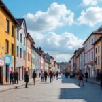 Bodø belvárosának színes muráljai és street art alkotásai