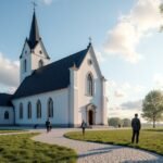 Szentháromság-templom (Trefoldighetskirken) Arendalban, Norvégiában