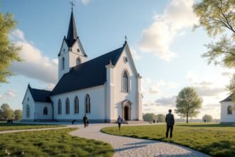 Szentháromság-templom (Trefoldighetskirken) Arendalban, Norvégiában