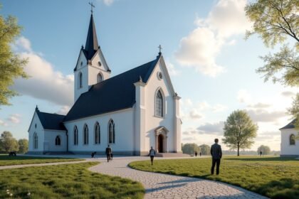 Szentháromság-templom (Trefoldighetskirken) Arendalban, Norvégiában