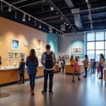 Látogatók az Arendal Vitensenteret Sørlandet tudományos központjában