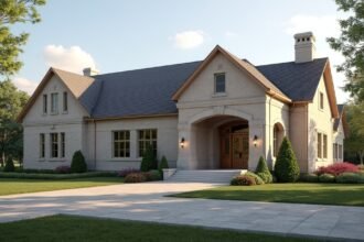 A Kirsten Flagstad Múzeum gyönyörű homlokzata a zöld környezetben.