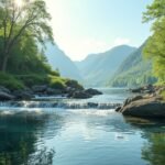 Larvik víz forrása, természetes ásványvíz Norvégiában.