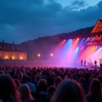 Közös éneklés Haldenben az Allsang på Grensen eseményen.