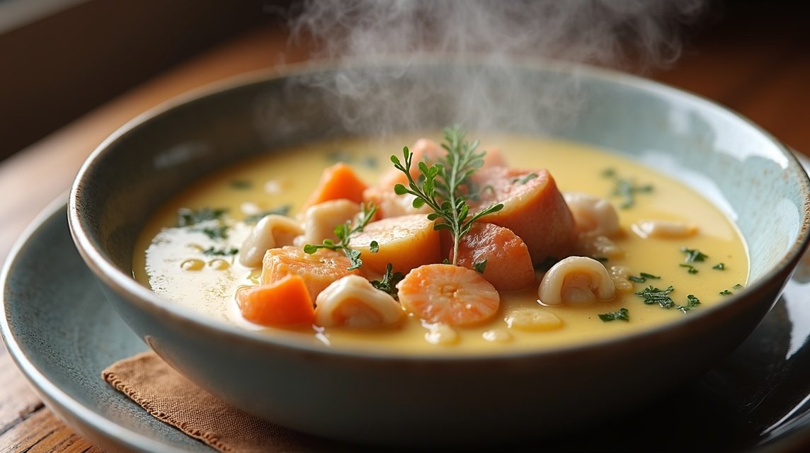 Bergen gasztronómia - A Bergeni Halászlé (Bergensk Fiskesuppe) 1 file 39