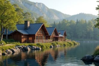 Gjøvik panzió a Mjøsa-tó mellett, festői környezetben