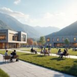 Gjøvik NTNU kampusz diákélet és szabadidő a természetben.