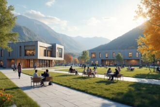 Gjøvik NTNU kampusz diákélet és szabadidő a természetben.