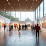 A Porsgrunn Művészeti Egyesület galériája kortárs kiállításokkal.