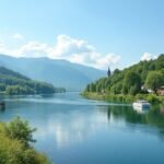 Porsgrunn gyönyörű tája, nyári időjárás és vízparti programok