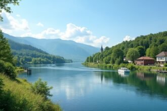 Porsgrunn gyönyörű tája, nyári időjárás és vízparti programok