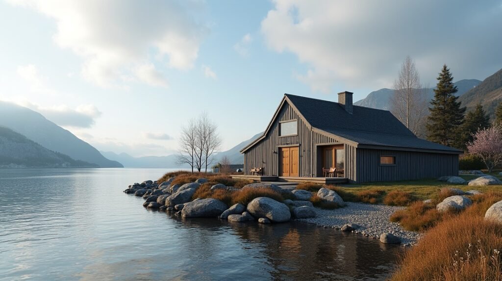 Hjertøya Halászati Múzeum környezete Molde közelében