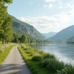 Séta a Numedalslågen partján Kongsberg környékén