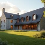 Ringve Zenei Múzeum épülete Trondheimben, gyönyörű környezetben.