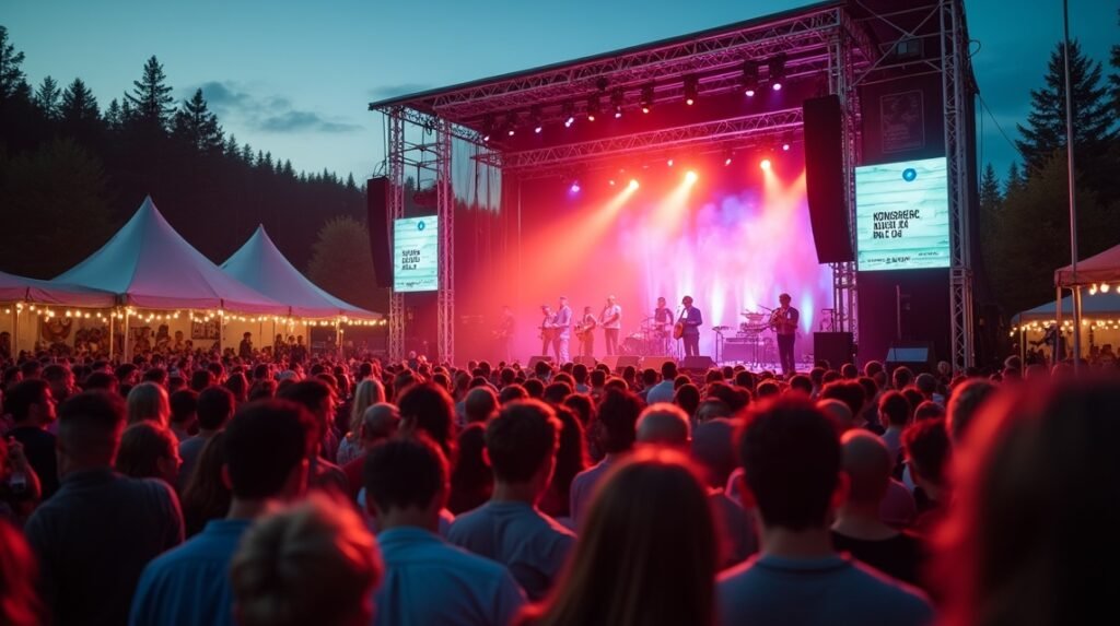 Kongsberg Jazzfesztivál koncertje a gyönyörű színpadon