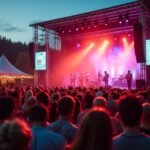 Kongsberg Jazzfesztivál koncertje a gyönyörű színpadon