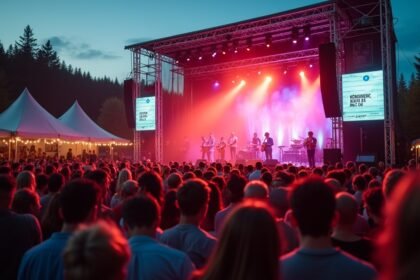 Kongsberg Jazzfesztivál koncertje a gyönyörű színpadon