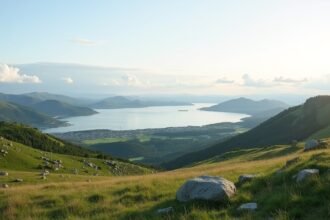 Panoráma Harstad környékén, csodás fjordokkal és hegyekkel