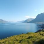 Elgsnes félsziget gyönyörű tája Harstad közelében Norvégiában