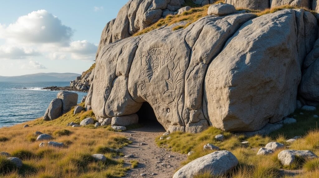 Sziklarajzok a Hjemmeluftban, Alta Norvégiában, UNESCO világörökség