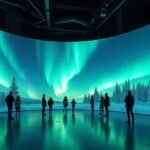 Interaktív kiállítás az északi fényekkel Borealis Alta-ban