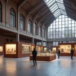 Vitenskapsmuseet belső tere interaktív kiállításokkal Trondheimban.