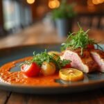 Helyi ízek Trondheimban - finoman tálalt étkezés