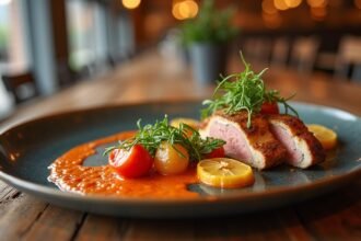 Helyi ízek Trondheimban - finoman tálalt étkezés