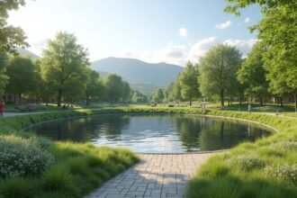 Kristiansund Vanndamman park tóparti séták és zöld kertek