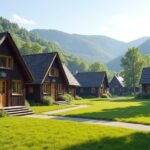 Glomdalsmuseet szabadtéri múzeum Elverumban - hagyományos faházak.