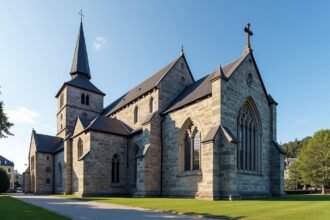 A Stavangeri Dóm építészeti részletei Norvégiában