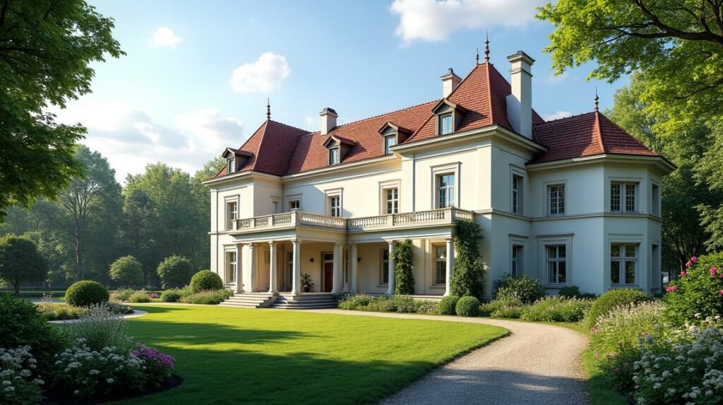 Ledaal királyi rezidencia Stavangerben, gyönyörű park és történelem