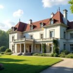 Ledaal királyi rezidencia Stavangerben, gyönyörű park és történelem